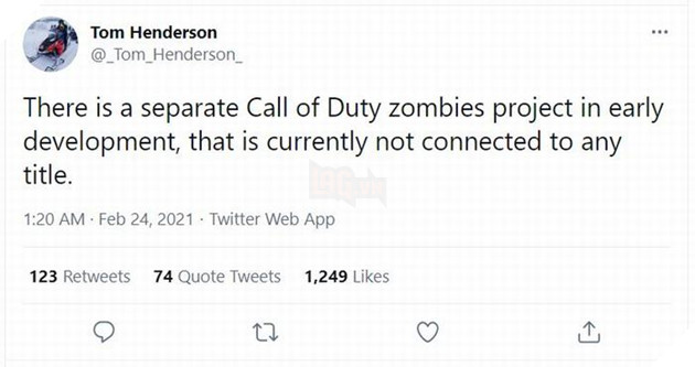 Rộ tin đồn một tựa game Call of Duty Zombies riêng biệt đang được phát triển