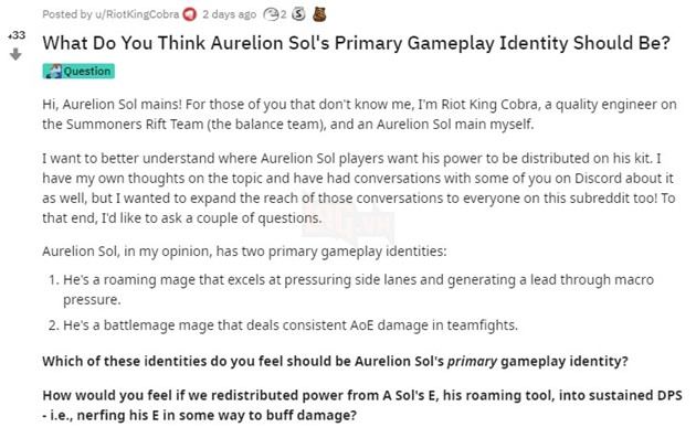 LMHT: Riot Games lên kế hoạch buff mạnh cho Aurelion Sol vì bị game thủ ghẻ lạnh tại bản 11.4 3