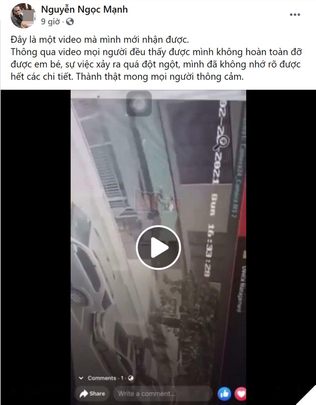  
Anh Mạnh lên tiếng trên trang cá nhân (Ảnh: Chụp màn hình)