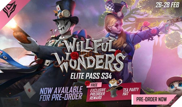 Free Fire: Hướng dẫn người chơi mới mua Elite Pass Season 34 Willful Wonders 2