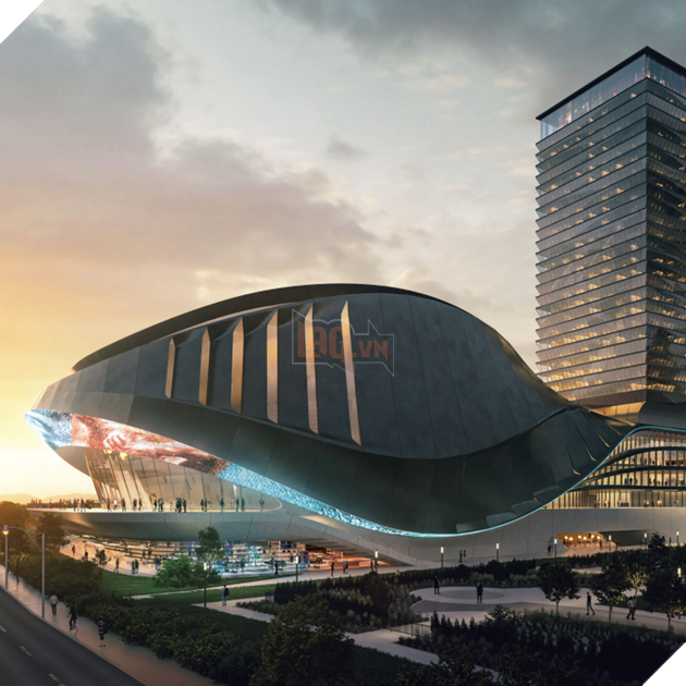 This sleek spaceship render is a planned esports arena in Toronto - The  Verge