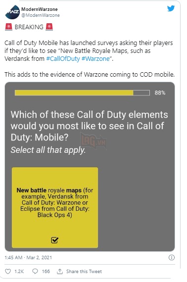 COD Warzone's Verdansk có thể trở thành một bản đồ BR mới trong COD Mobile 4