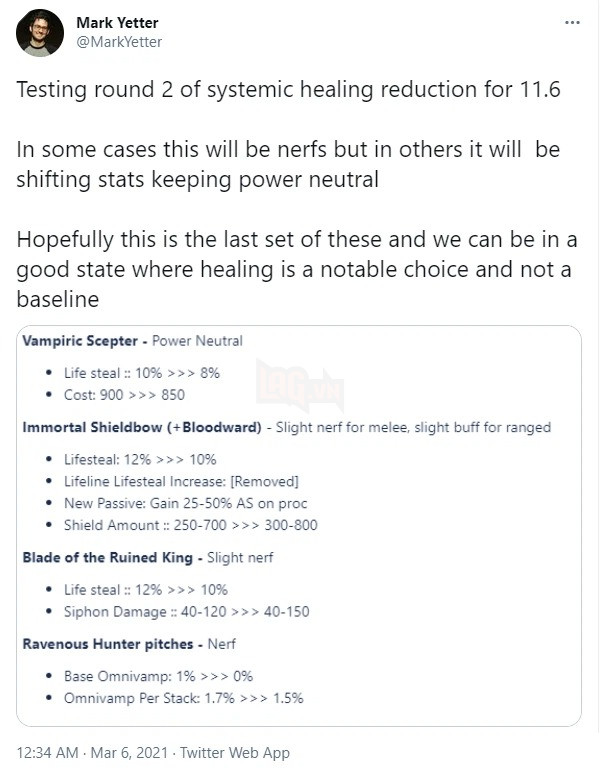 LMHT: Nỏ Tử Thủ hứa hẹn sẽ trở thành món trang bị hot nhất cho Xạ thủ bản 11.6