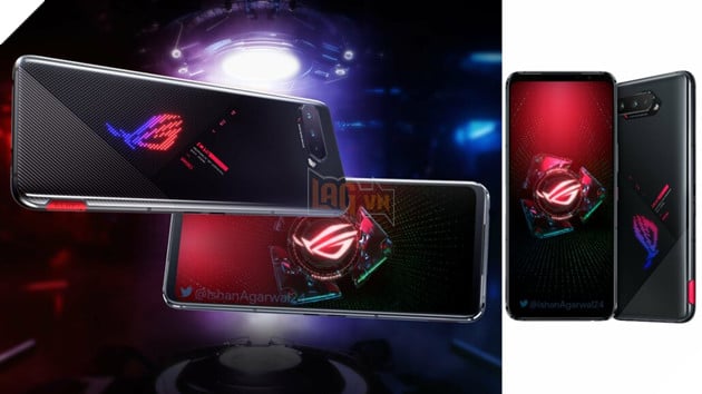 Rò rỉ ASUS ROG Phone 5 với 2 phiên bản màu đen và màu trăng cực bắt mắt 