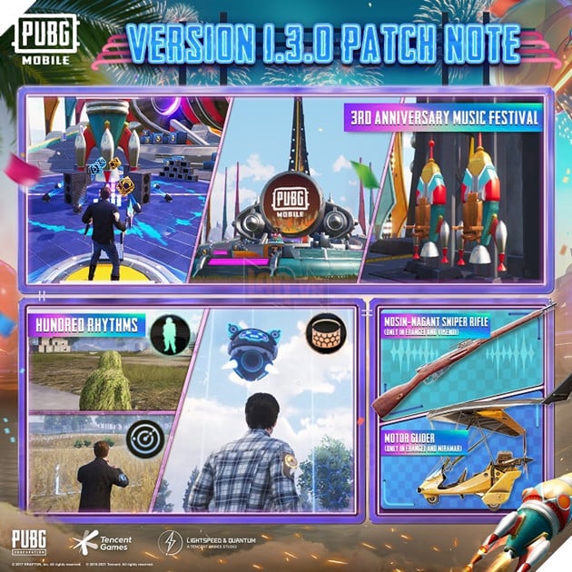 Rộn ràng cùng phiên bản cập nhật 1.3 nhân dịp PUBG Mobile kỷ niệm sinh nhật 3 tuổi 2