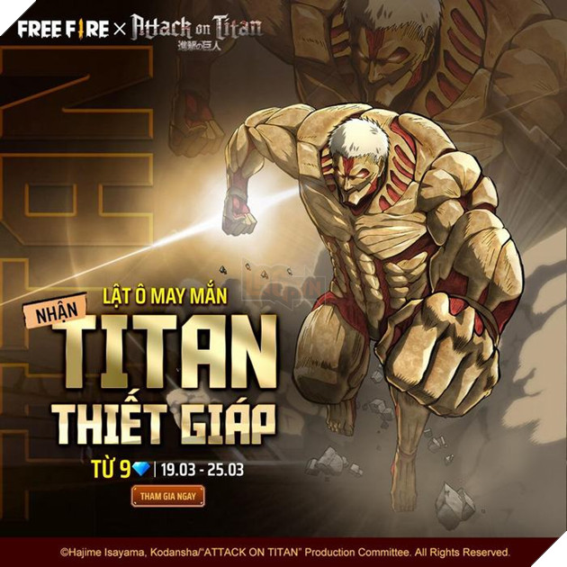 Free Fire x Attack on Titan: Người chơi sẽ chiến đấu sinh tồn như những chiến binh Titan 4
