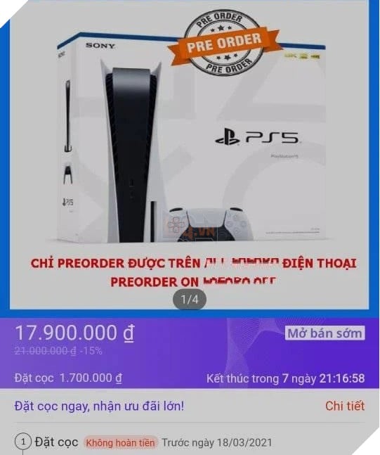 PS5 tại Việt Nam tiếp tục đội giá khá cao sau đợt Pre-Order đầu tiên