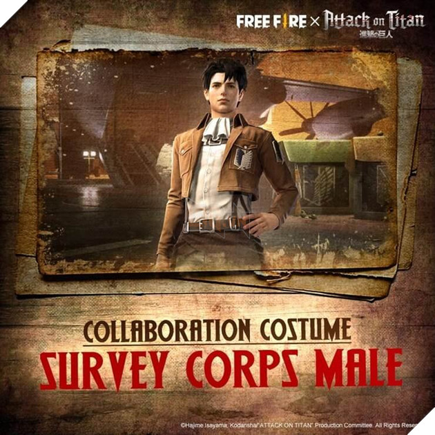 Vòng quay Titan để nhận được Male Survey Corps mới trong Free Fire 2
