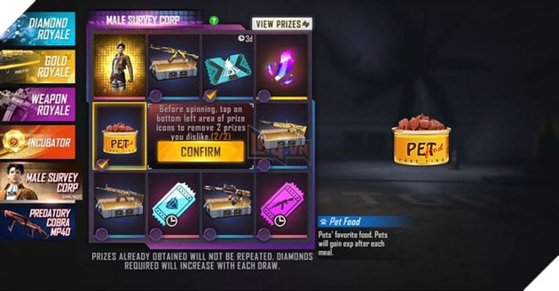 Vòng quay Titan để nhận được Male Survey Corps mới trong Free Fire 4