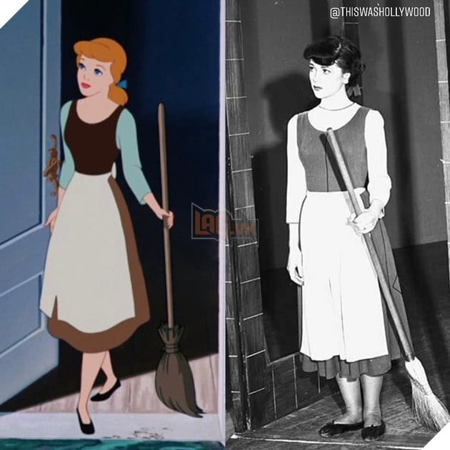 Loạt ảnh những diễn viên làm mẫu cho phim hoạt hình Cinderella ở hậu trường 2