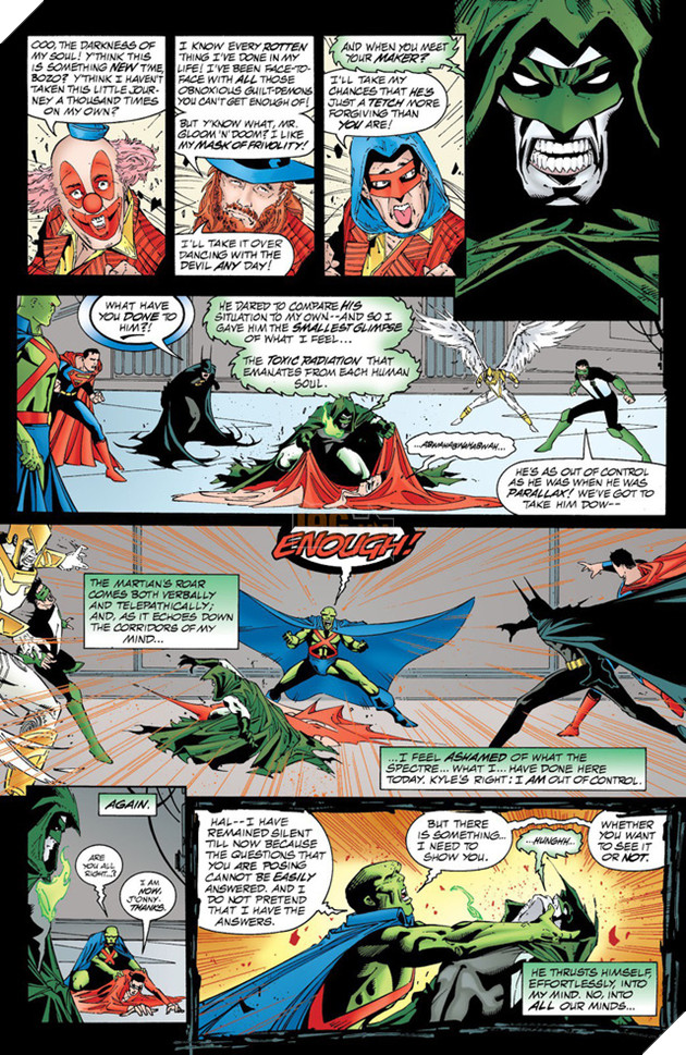 
Martian Manhunter từng tiến sâu vào trí não của Spectre (JLA #35)
