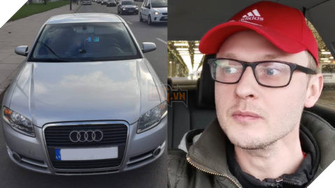 Streamer lái xe đâm vào rào chắn trong khi đọc bình luận trực tiếp của người xem