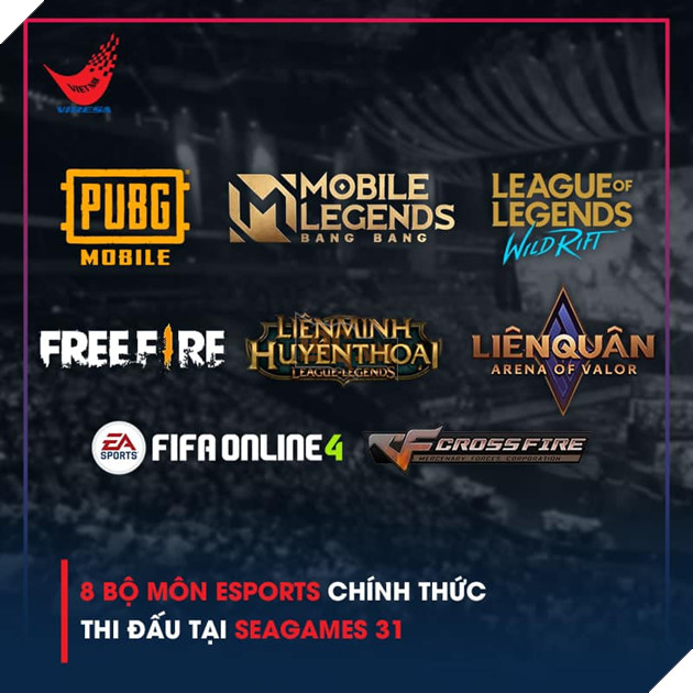  8 bộ môn và 10 nội dung thi đấu Esports xuất hiện chính thức tại SEA Games 31