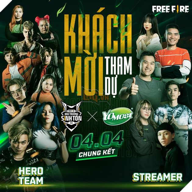 Hero Team đại chiến streamer Free Fire, Thành Draw “comeback” cổ vũ 12 đội tuyển trên đường đua vô địch tại chung kết Yomost Đấu Trường Sinh Tồn mùa Xuân 2021  4