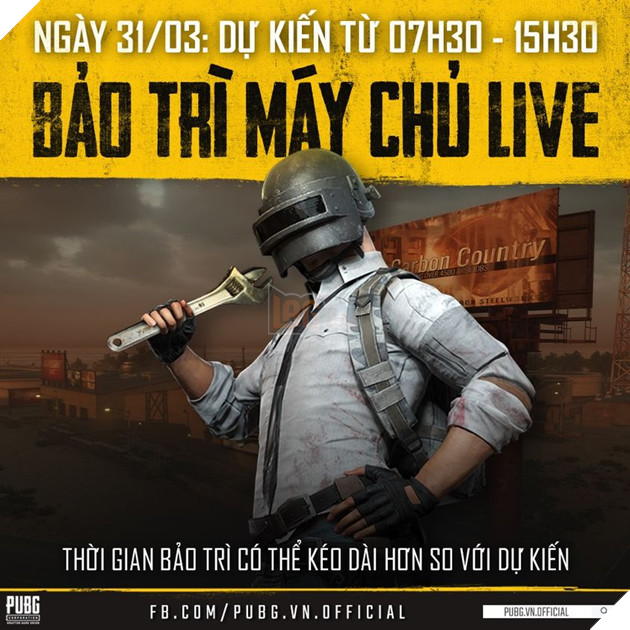PUBG - Chi tiết lịch bảo trì ngày 30/3/2021 - Bản Update 11.1 cập bến Live Server