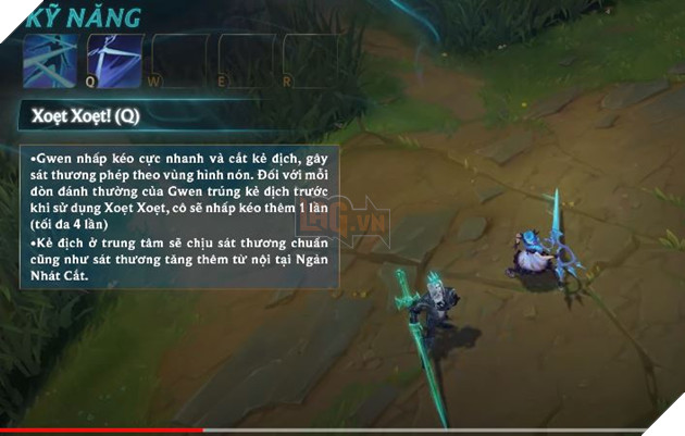 LMHT: Chi tiết bộ kĩ năng của Gwen: Nữ Sát thủ Pháp sư dồn sát thương bá đạo 4