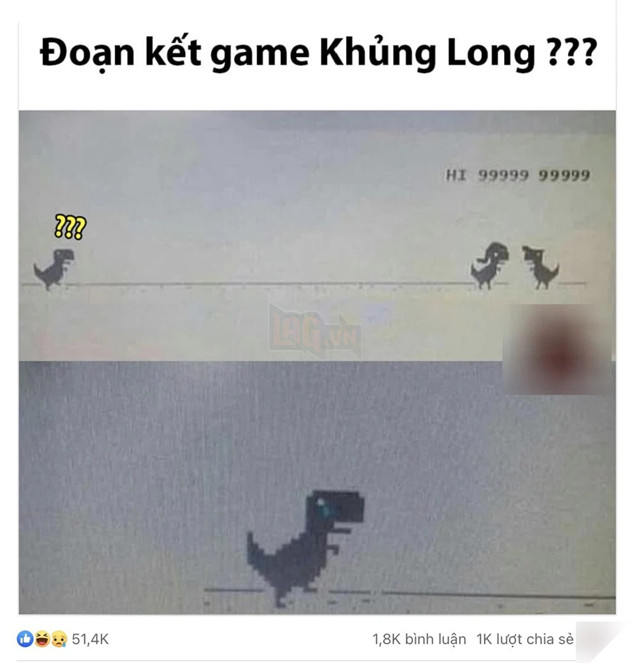 Game thủ bất ngờ phát hiện ra cái kết của chú Khủng long rớt mạng khiến dân tình bàn tán xôn xao 2
