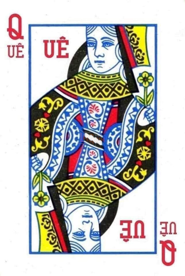 Lá bài tây Q - Quê - Ảnh chế meme