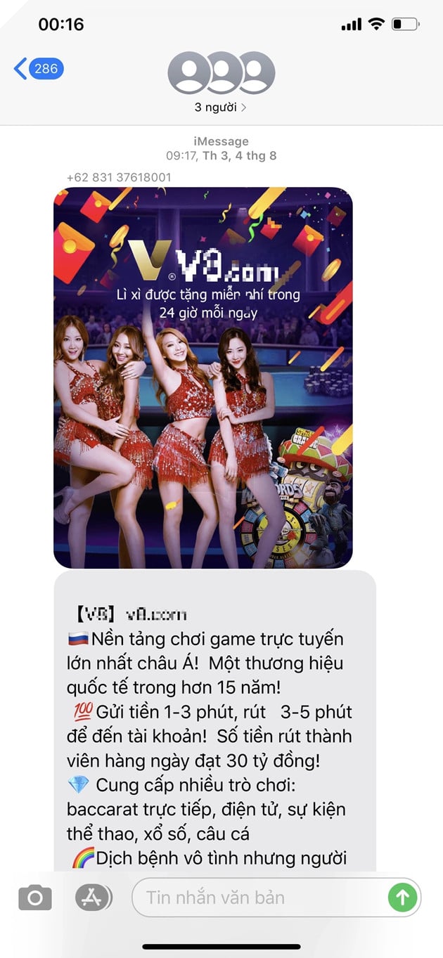 Nạn spam tin nhắn cờ bạc online đang khiến cho người dùng iPhone không khỏi phát điên 3
