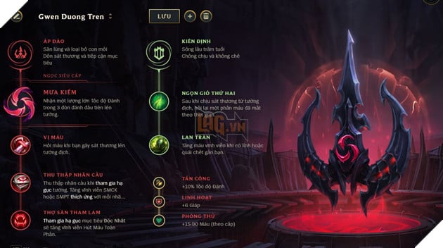 LMHT: Hướng dẫn cách chơi Gwen Đường Giữa và Đường Trên với Bảng ngọc và trang bị mạnh nhất Mùa 11 5