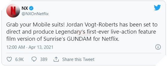 Netflix công bố dự án Gundam live-action, biến ước mơ khán giả thành hiện thực!