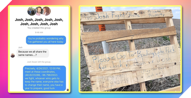 Josh VS Josh hay Josh Fight meme là gì ? Sự kiện hề hước được tổ chức giữa những người tên Josh trên thế giới