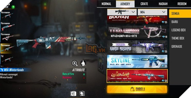 Free Fire: Top 5 skin vũ khí miễn phí mạnh nhất 