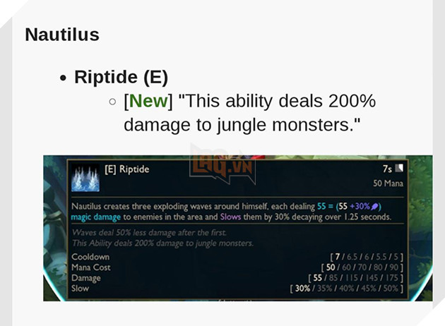 LMHT: Nautilus có khả năng sẽ quay trở lại khu rừng trong những phiên bản tới 2