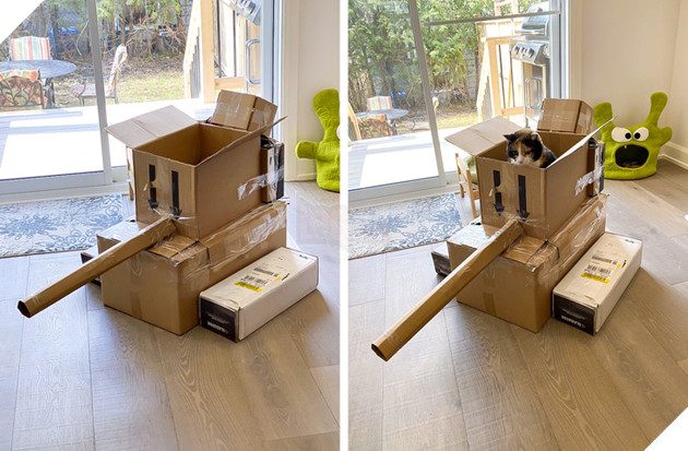 Những hình ảnh hoàng thượng lái xe tăng bìa cứng ra để hù dọa con sen nhìn dễ thương không chịu được 6