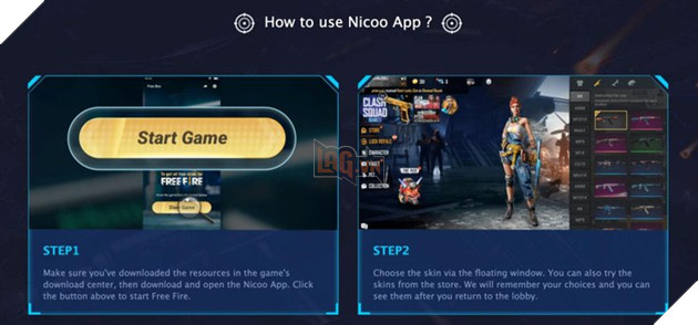 Nhận tất cả các skin Free Fire MIỄN PHÍ với ứng dụng Nicoo trong vòng 3 bước đơn giản! 3