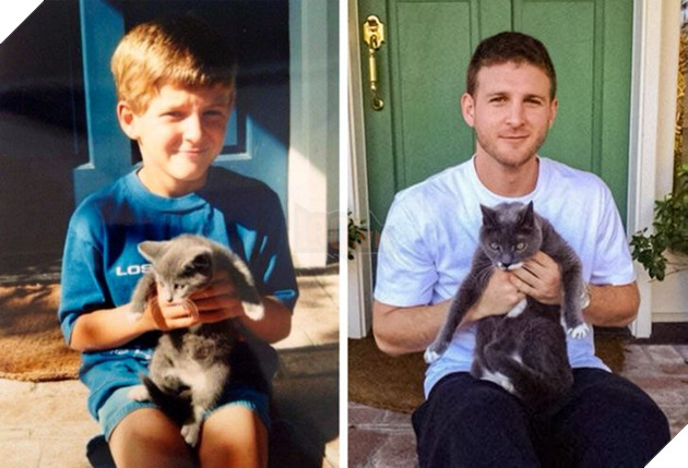 17 bức hình về tình bạn giữa những bé chó mèo từ khi còn là bé con cho đến lúc lớn khiến bạn thấy yên lòng 14