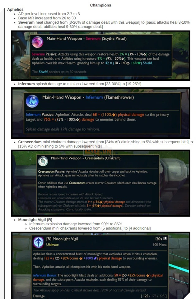 LMHT: Aphelios được buff nhưng chẳng khác gì nerf khiến game thủ chỉ biết than trời 2