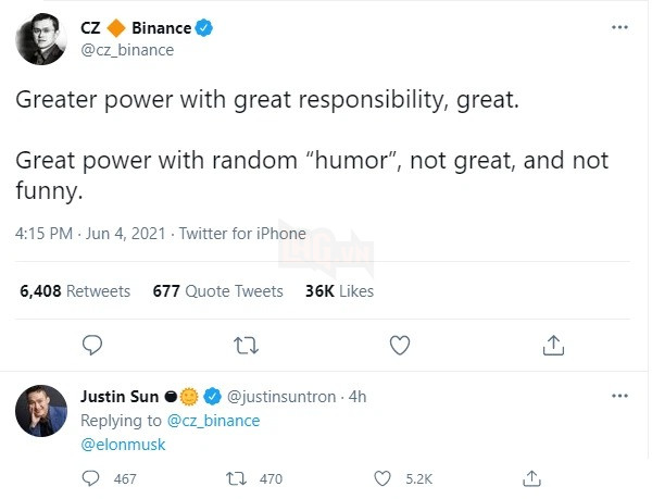 CEO của Binance ẩn ý cho rằng Elon Musk là kẻ vô trách nhiệm và đạo đức giả 2