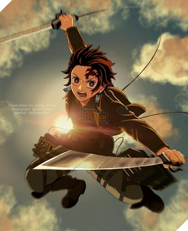 attack on titan x kimetsu no yaiba