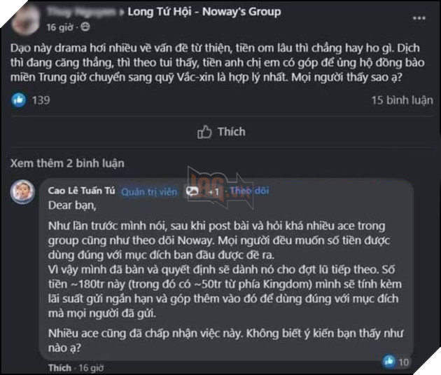Quản lý của SBTC vẫn chưa chuyển tiền từ thiện, lời giải thích gây ra nhiều tranh cãi 2