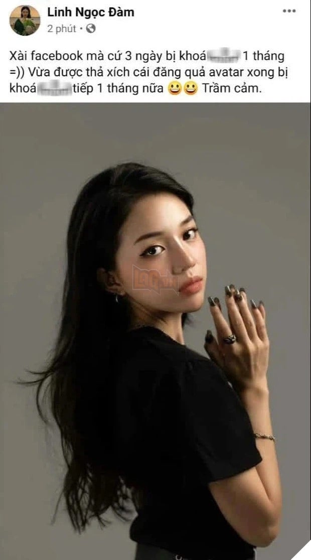Liên tục bị report tài khoản, Linh Ngọc Đàm tuyên bố nghỉ chơi Facebook? 3