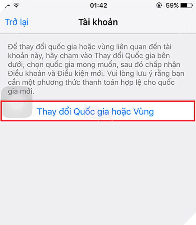 Hướng dẫn chuyển vùng tài khoản Apple trên iPhone, iPad