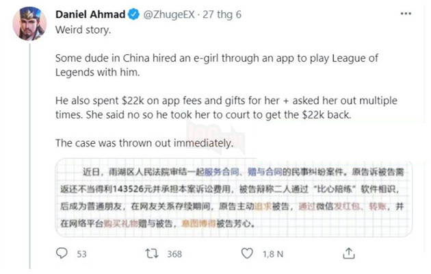 Mất 500 triệu đồng tặng quà nhưng không được gặp mặt, nam game thủ kiện bạn gái ảo ra tòa