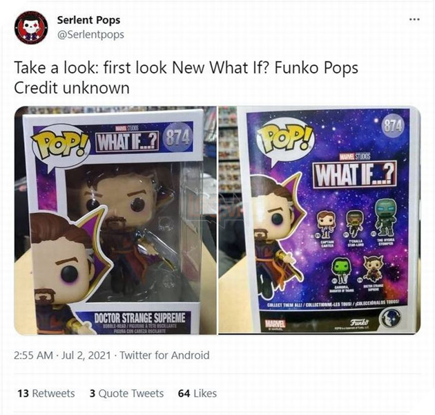 Funko Pop quảng bá tạo hình Doctor Strange cho What If...? cùng các nhân vật khác 2