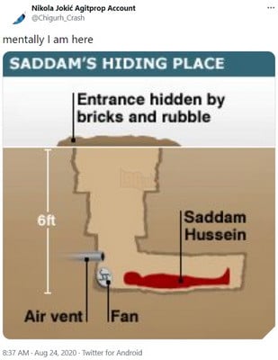 Meme Saddam Hussein là gì và hình người màu đỏ có ý nghĩa gì mà đang quá nổi trong cộng đồng mạng 4