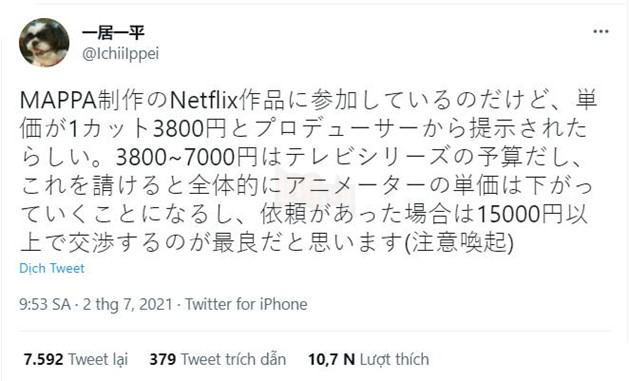 nhân viên mappa tố netflix
