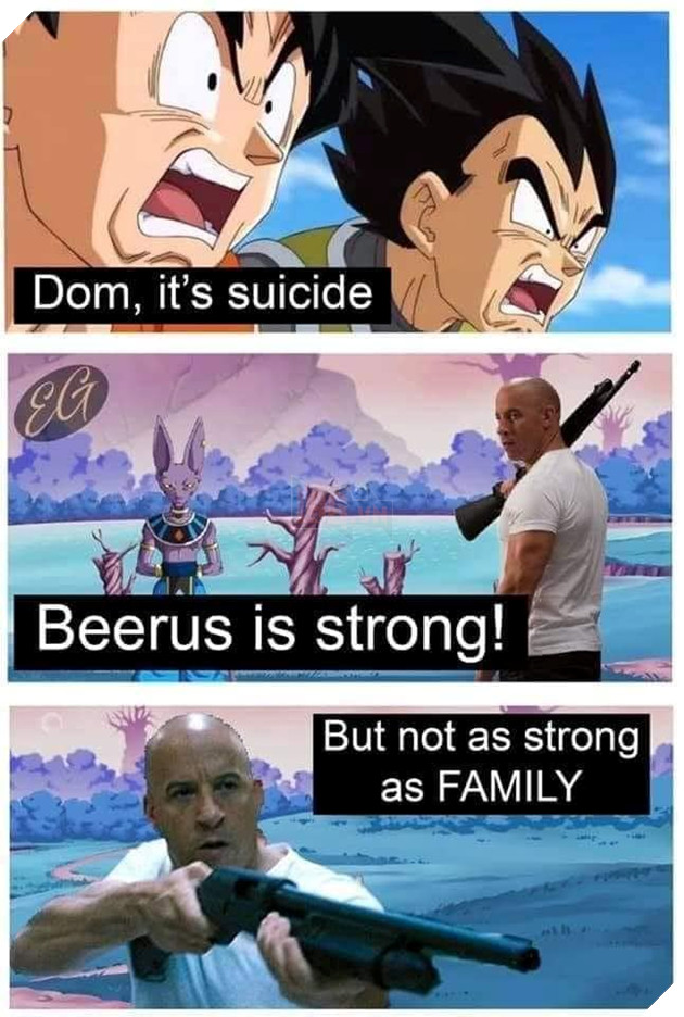 Tổng hợp ảnh meme hài hước của Dom và gia đình trong phần phim Fast & Furious 9 10