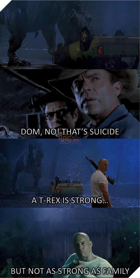 Tổng hợp ảnh meme hài hước của Dom và gia đình trong phần phim Fast & Furious 9 4