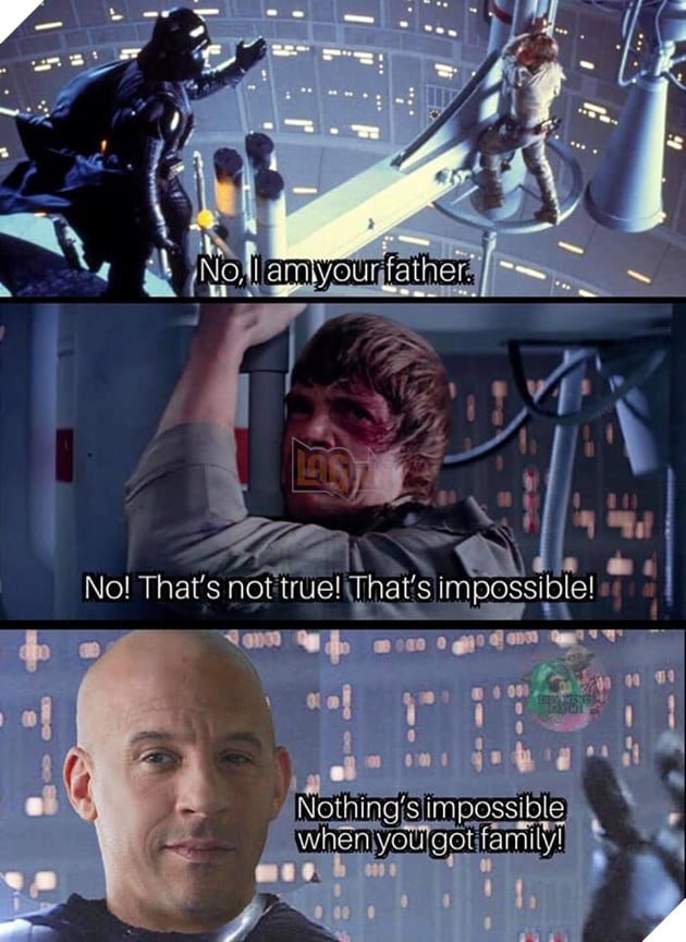 Tổng hợp ảnh meme hài hước của Dom và gia đình trong phần phim Fast & Furious 9 6