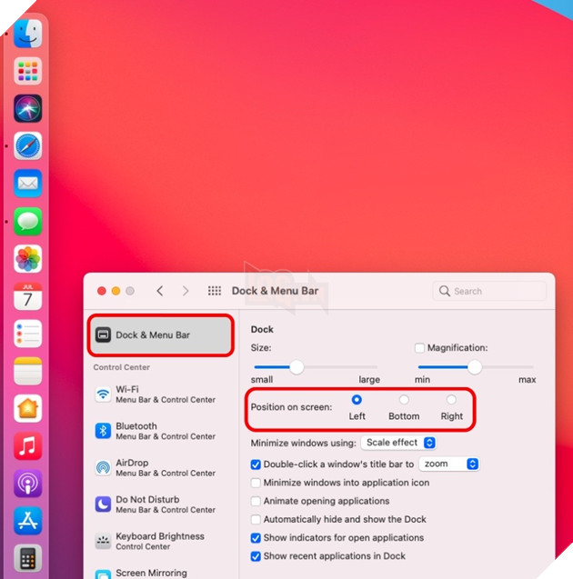 Hướng dẫn: Cách thay đổi vị trí của Dock trong macOS  3