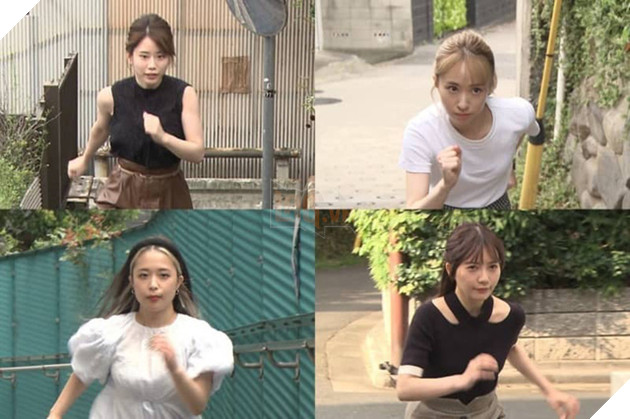 Bất ngờ chương trình Nhật Bản yêu cầu các cô gái phải chạy thục mạng lên đỉnh 2