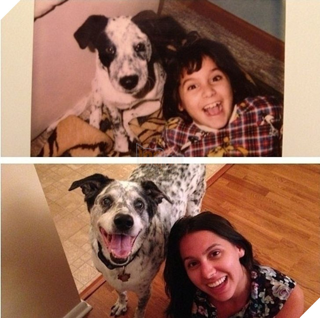 15 hình cho thấy tình yêu thương ngày một bền vững theo thời gian giữa con sen và các bé chó mèo khiến bạn thấy ấm lòng 8