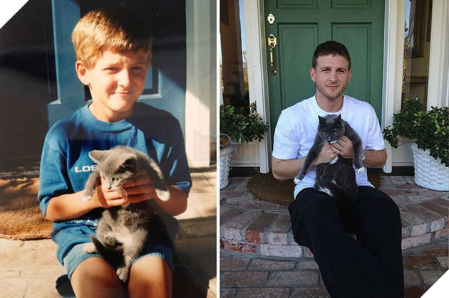 15 hình cho thấy tình yêu thương ngày một bền vững theo thời gian giữa con sen và các bé chó mèo khiến bạn thấy ấm lòng 4