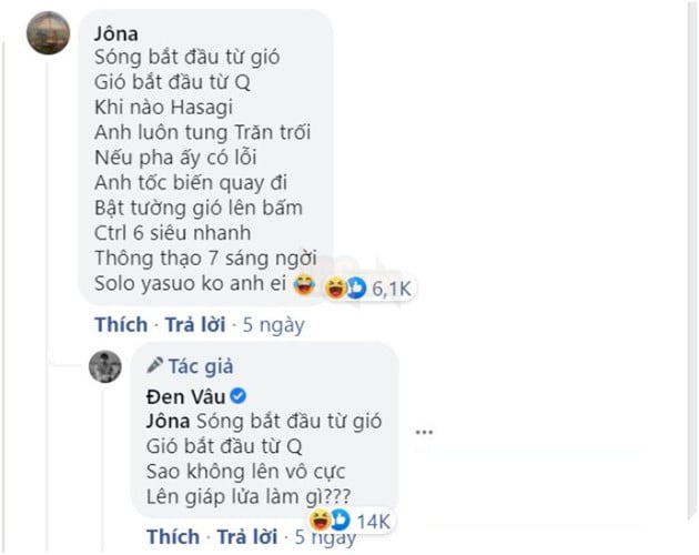 LMHT: Đen Vâu đối đáp thơ solo Yasuo cực chất khiến fan không khỏi hào hứng