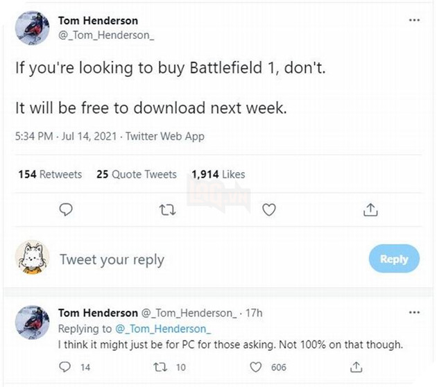 Xuất hiện tin đồn EA sẽ tốt bụng tặng 1 game Battlefield cho người chơi PC 2